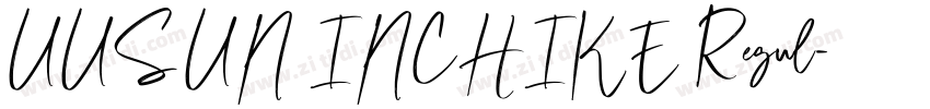 UUS UN INCHIKE Regul字体转换